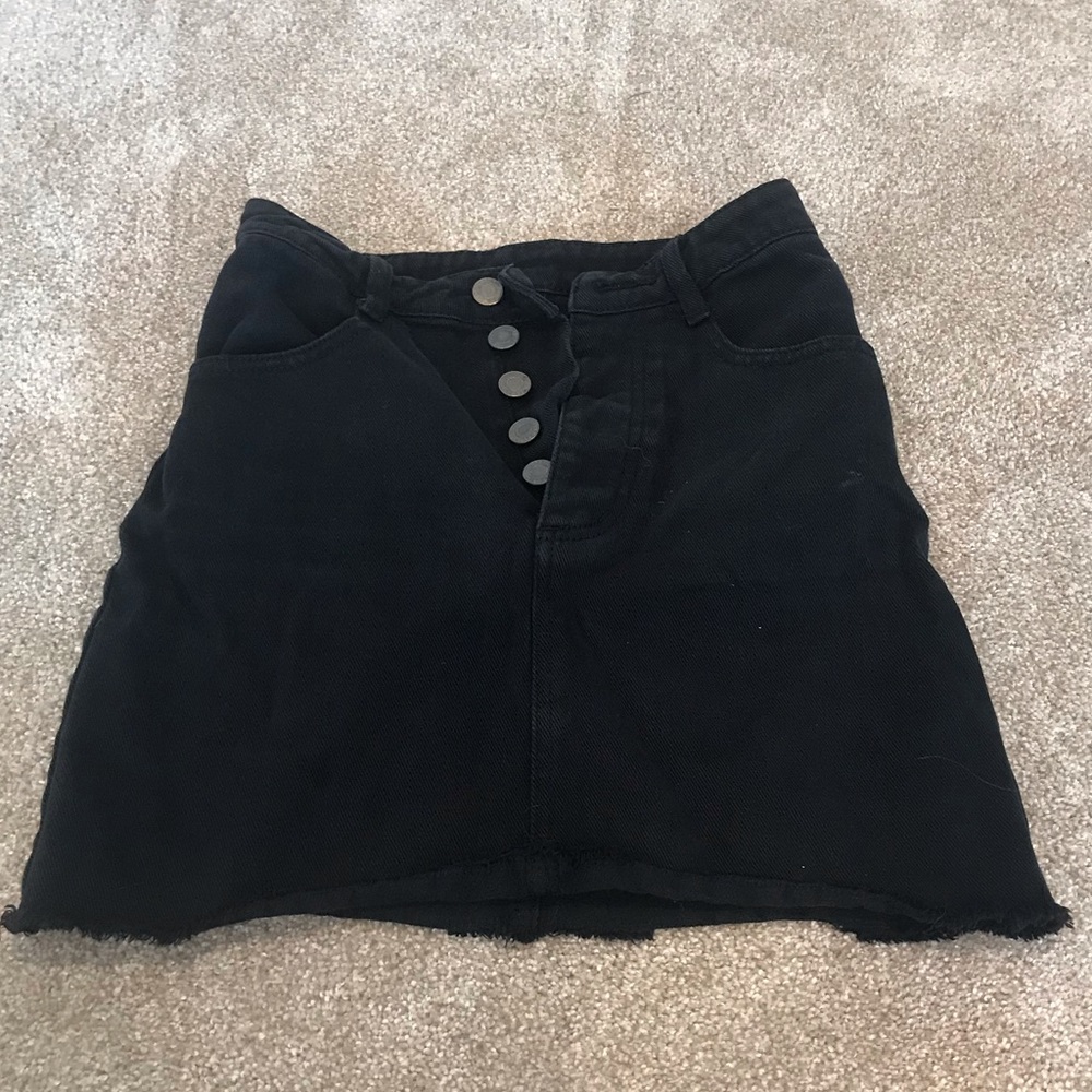 Black Jean skirt